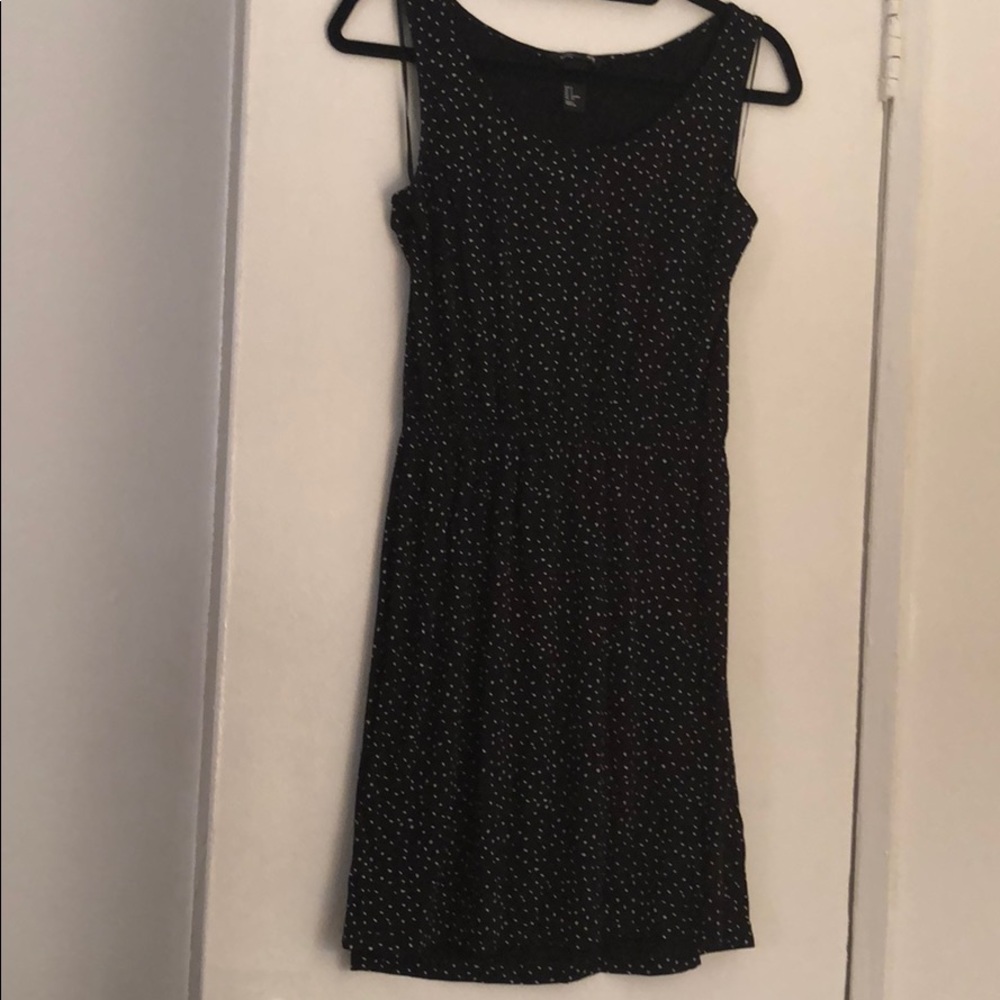 Black and white cotton dress